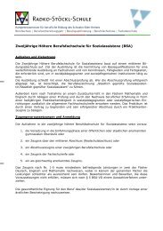 Informationsblatt - Radko-StÃ¶ckl-Schule