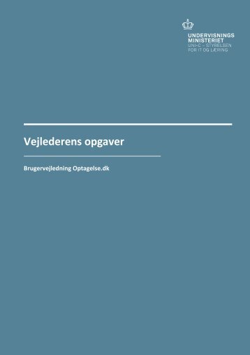 Vejlederens - Optagelse.dk