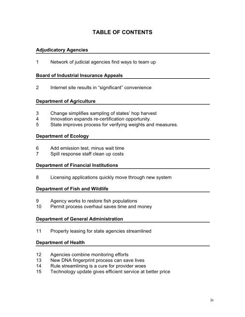 Governing for Results 2 - Washington State Digital Archives