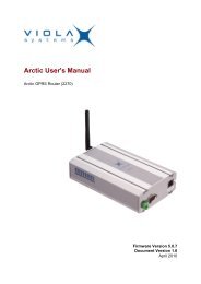 Arctic User's Manual - Viola Systems