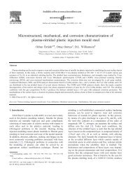Microstructural, mechanical, and corrosion characterization of ...