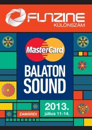 A Funzine - MasterCard Balaton Sound kÃ¼lÃ¶nszÃ¡m letÃ¶ltÃ©se - Sziget