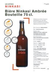 Fiche produit AmbrÃ©e bouteille 75 cl - Ninkasi