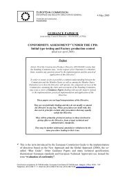 GUIDANCE PAPER M CONFORMITY ASSESSMENT ... - Eurocodes