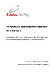 Konzept zur Sichtung und Selektion im Volleyball