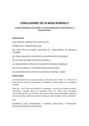 CONCLUSIONES DE LA MESA NUMERO 2 - Enda-Diapol