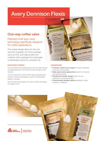 flexis air 2 way release avery dennison label and packaging