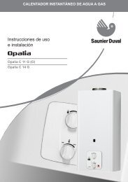 Instrucciones de uso e instalaciÃ³n - Saunier Duval