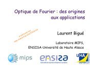 Optique de Fourier - page personnelle professionnelle de Laurent ...