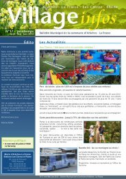 bulletin municipal n° 17 - printemps 2012 - Commune d'Arâches-La ...