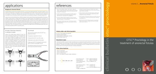 clinical bulletin otsc proctology - Ovesco Endoscopy AG