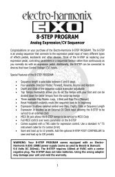 Instructions (PDF) - Electro-Harmonix