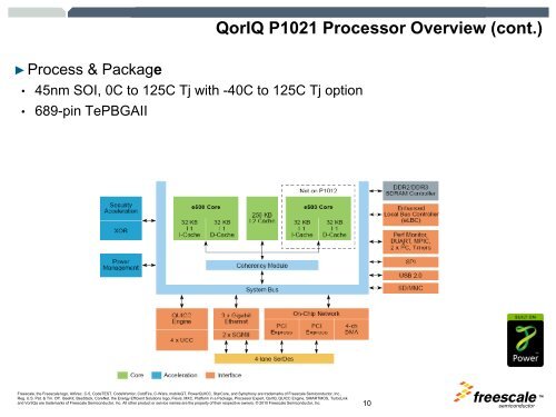 QorIQ P1022 Processor Overview - Freescale