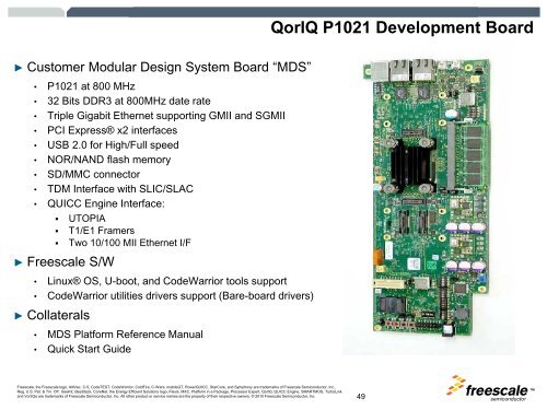 QorIQ P1022 Processor Overview - Freescale