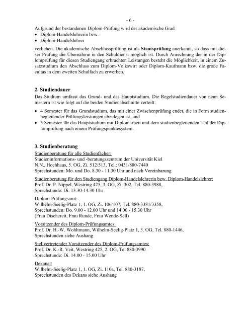 Studienplan - Institut fÃ¼r PÃ¤dagogik - Christian-Albrechts-UniversitÃ¤t ...