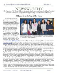 2012 Winter Newsletter - TJ Partnership Fund