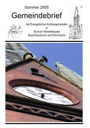 Kurznotiz - Evangelische Petri-Kirchengemeinde in Bochum ...