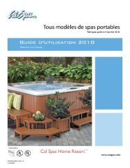 Couverture du spa - Cal Spas