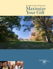 Maximize Your Gift (PDF) - Giving to Penn State