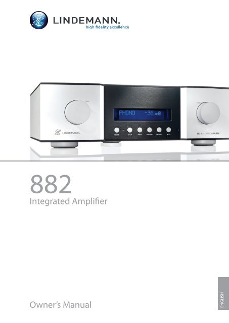 882 Integrated Amplifier - Lindemann audiotechnik GmbH