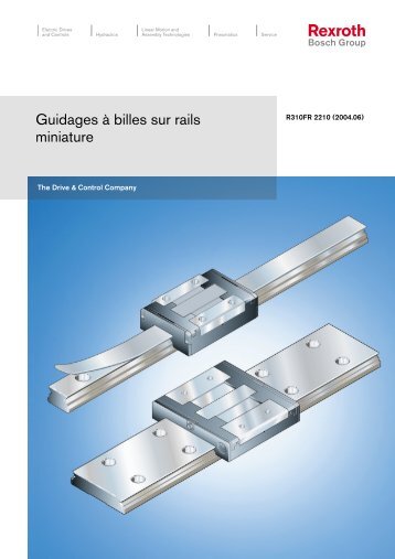 Guidages Ã  billes sur rails miniature - Bosch Rexroth