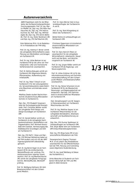 Spectrum2/2000 - Hochschule Hannover