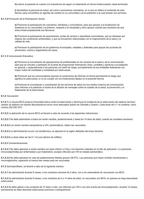 nom-006-ssa2-1993 para la prevención y control de la tuberculosis ...