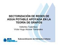 sectorizaciÃ³n de redes de agua potable apoyada en la ... - Aneas