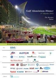 Gulf Aluminium Dinner - Gulf Aluminium Council