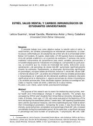 ESTRÃS, SALUD MENTAL Y CAMBIOS INMUNOLÃGICOS EN ...