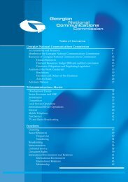 Annual Report - Georgian National Communications Commission