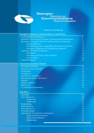 Annual Report - Georgian National Communications Commission