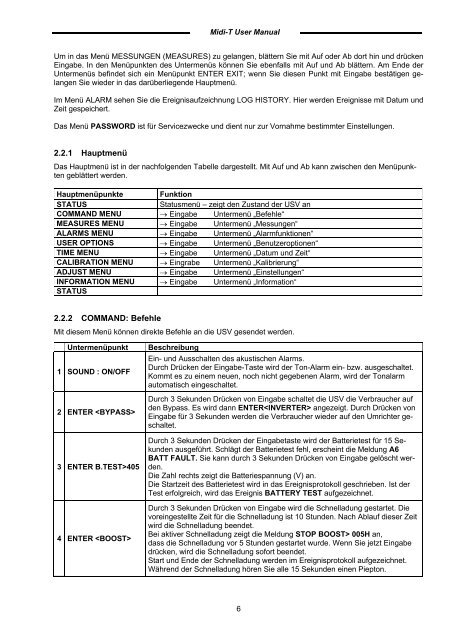 Benutzerhandbuch Midi-T 15-30 kVA - AdPoS USV