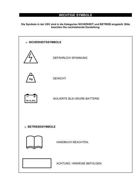 Benutzerhandbuch Midi-T 15-30 kVA - AdPoS USV