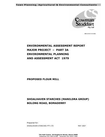 Environmental assessment (Main Document).pdf - Manildra Group