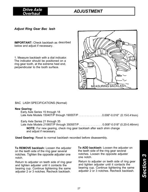 Eaton Axle and Brake Service Manual. 2-Speed and Double ...