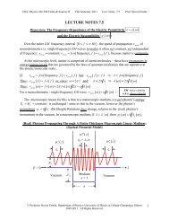Lecture Notes 07.5 - University of Illinois High Energy Physics