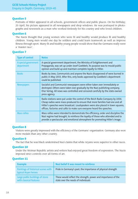 GCSE Schools History Project Enquiry in Depth - Hodder Plus Home