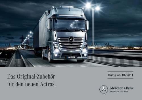 Das Original-ZubehÃ¶r fÃ¼r den neuen Actros. - Mercedes Benz
