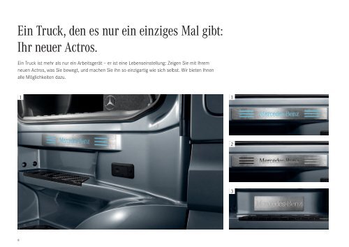 Das Original-ZubehÃ¶r fÃ¼r den neuen Actros. - Mercedes Benz