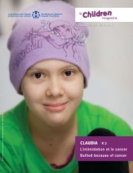 claudia p. 3 - The Montreal Children's Hospital Foundation