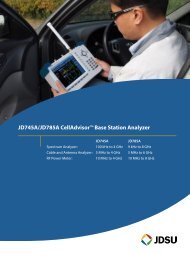 JD745A/JD785A CellAdvisor™ Base Station Analyzer - EN4TEL