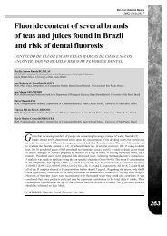Fluoride content of several brands of teas and juices found in Brazil ...