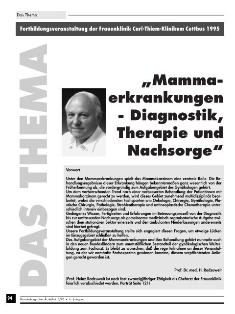 Brandenburgisches Ãrzteblatt 3/1996 - qs- nrw