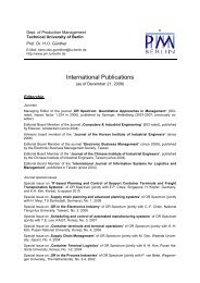 International Publications - Wirtschaft und Management - TU Berlin