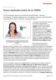 Nuevo doctorado online de la UDIMA - Noticias Universia