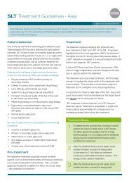 SLT Treatment Guidelines - Asia - SLT for Glaucoma | Ellex