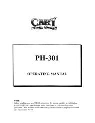 PH-301 - Cary Audio Design