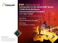 Introduction to the QorIQ AMP Series T4240 64-bit Multicore ...