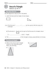 3.5 Area of a Triangle